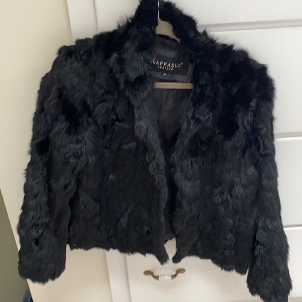 Vintage Raffaelo Leather and Fur Jacket